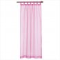 37060 Pink Organza Tab Top Curtain