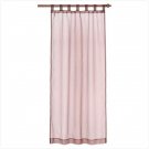37062 Brown Organza Tab Top Curtain