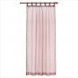 37062 Brown Organza Tab Top Curtain