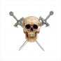 37079 Skull with Two Metal Swords
