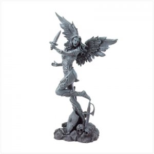 37083 Black Evil Angel Figurine