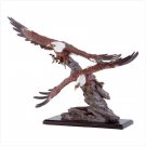 33758 Eagles Soar Over Rocks
