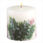 33544 Holly And Berries Pillar Candle