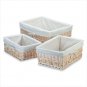 34620 Lined Nesting Willow Baskets