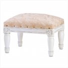 34711 Floral Fabric Padded Footstool
