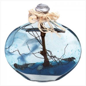 34608 Ocean Theme Oil Lamp