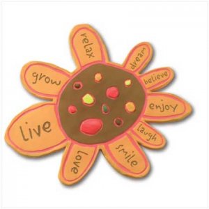 37732 Mosaic Flower Stepping Stone