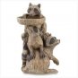 37202 Raccoon Pedestal Birdfeeder