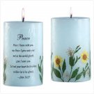 34039 Peace Candle with Dried Flowers