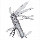 34244 4 Stainless Steel 10-Function Pocketknife (Retail - 5.95ea)