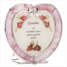 33743 Heart-Shaped "Grandma" Plaque and Candle Holder