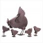 31170 5-Piece Rusted Metal "Hen Family"