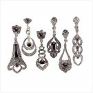 21704 1 DZ Faux Marcasite Earrings Assorted (Retail - 3.99pr.)