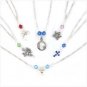 34009 6 Sterling Silver and Crystal Anklets (Retail - 12.95ea)