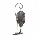 37609 Black Fabric Lamp with Tassel