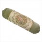 35510 Green Floral Bolster