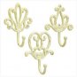 37743 Antique Ivory Hooks