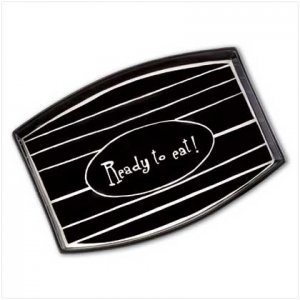 37754 Black Backyard BBQ Meat Tray