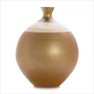 38387 Lacquer and Bamboo Ceramic Vase