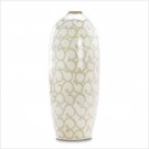 38389 Ivory Scrollwork Vase