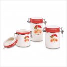 38600 Smiling Santa Canister Set