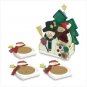 38871 Wood Snowman Coasters - 6 pc