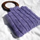 Hand Knit Purple Purse with Matching Wallet