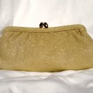 Gold Clutch with Kiss Clasp