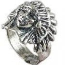 SSIHR-1-NS/8 - Sterling Silver Indian Head Ring