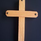 TWC-1-CMS- Wooden Cross with a Colonial Maple finish