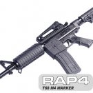 T68 M4 Gen6 - Magazine Fed Paintball Gun with Option 1: 3000psi Cylinder and Buttstock