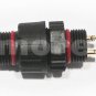 3 pcs 190A 2P IP68 Soldering Type Waterproof Electrical Circular Cable Connector