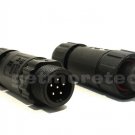 3 pcs 190A 6P IP68 Soldering Type Waterproof Electrical Circular Cable Connector