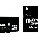 New OEM 4GB MicroSD SDHC TF Flash Card Memory Class 4 -BULK with adapter