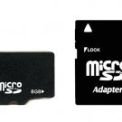 New OEM 8GB MicroSD SDHC TF Flash Card Memory Class 4 -BULK with adapter