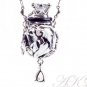 AK Fragrance essential oil bottle jewelry-Naughty Princess (silver)