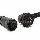 1pc 190A 8P IP68 Soldering Type Waterproof Electrical Connector Panel Mount  w/Cap