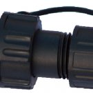 RJ45 IP67 Panel Mount Waterproof Connector Socket Black
