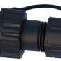 RJ45 IP67 Panel Mount Waterproof Connector Socket Black