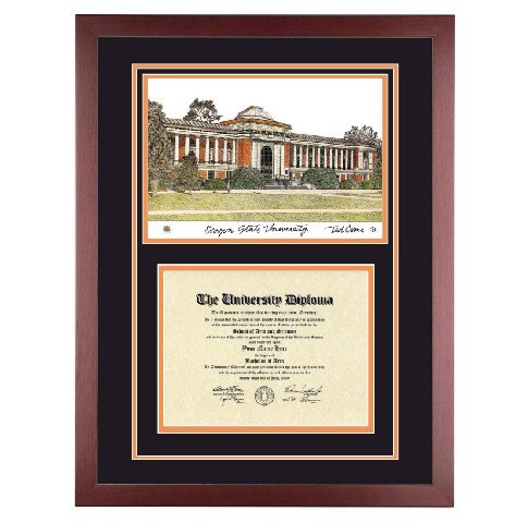 Oregon State University Diploma Frame with OSU Lithograph Art Print in ...