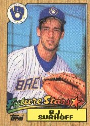 1987 Topps #216 B.J. Surhoff