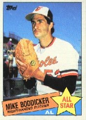 1985 Topps #709 Mike Boddicker