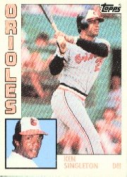 1984 Topps #165 Ken Singleton