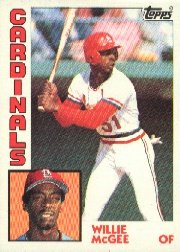 1984 Topps #310 Willie McGee