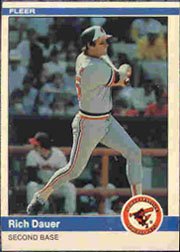 1984 Fleer #4 Rich Dauer