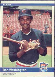 1984 Fleer #577 Ron Washington