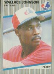 1989 Fleer #382 Wallace Johnson