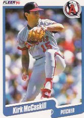 1990 Fleer #138 Kirk McCaskill