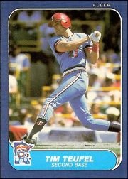1986 Fleer #407 Tim Teufel