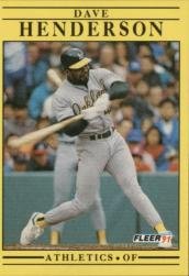 1991 Fleer #9 Dave Henderson
